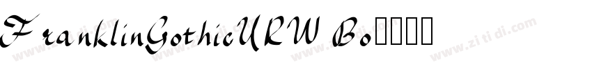 FranklinGothicURW Bo字体转换